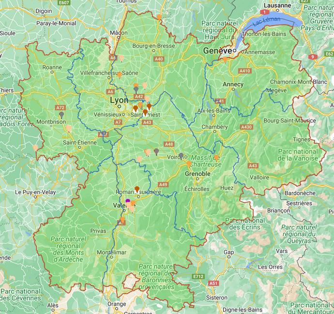 Céréales à paille BLE TENDRE A la date du 12 mai le réseau d observation est composé de 25 parcelles de blé tendre réparties sur les départements de : - L Ain, 5 parcelles - Le Rhône, 2 parcelles - L