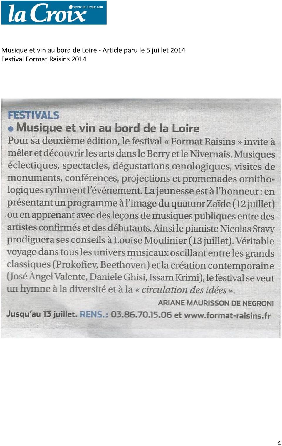 Loire - Article