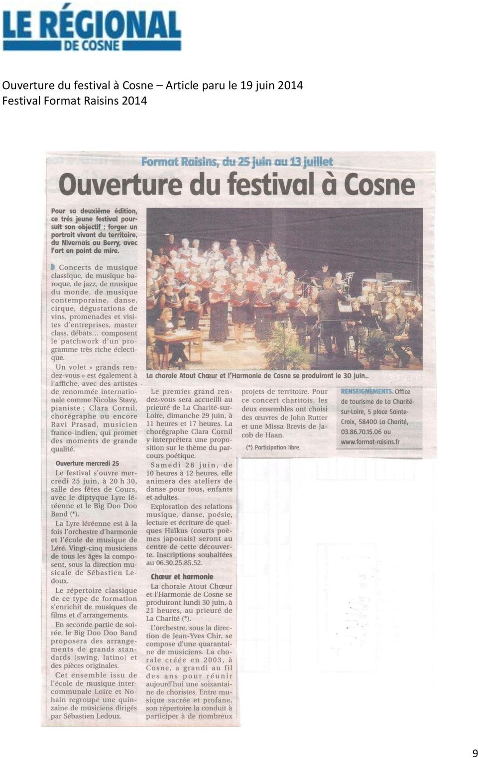 festival à Cosne