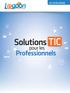 Le catalogue TIC. Solutions. pour les. Professionnels