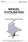 MANUEL D UTILISATION Version R1013