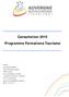 Consultation 2015 Programme Formations Tourisme
