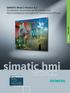 simatic hmi SIMATIC WinCC Version 6.2 Visualisation de process perfectionnée avec Plant Intelligence homogène et maintenance efficace Mars 2007