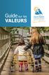 Guide sur les VALEURS. Angélike et Delphine